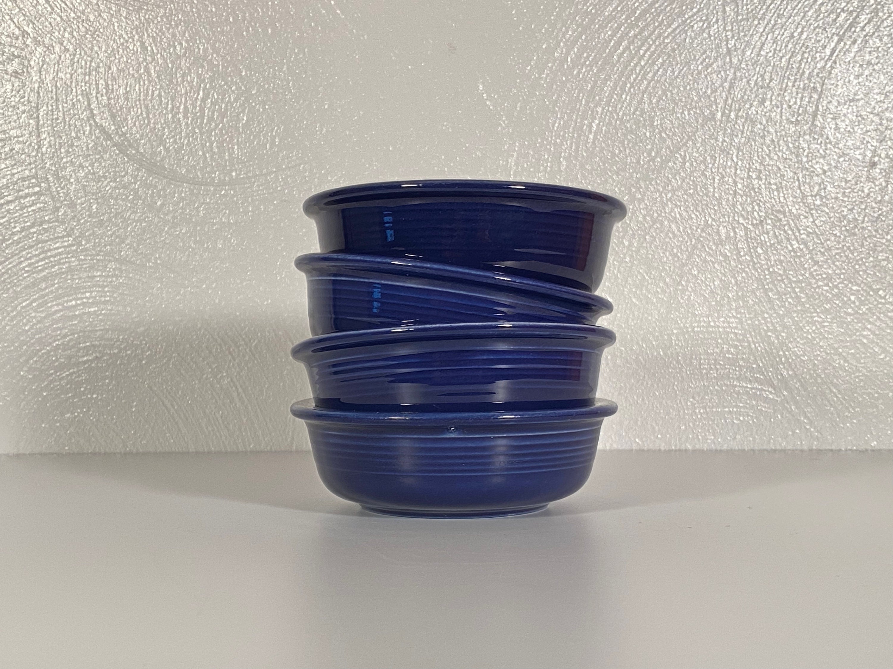 Fiestaware Cobalt 4.75 Fruit Bowls Set of Four