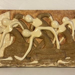 Finesse Originals Sculpted Wall Art Dancers, Circa 1970s Please ask for a shipping quote before you buy. image 5