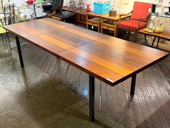 Milo Baughman Tri-Wood Extending Dining Table for Directional, Circa 1960s - *Please ask for a shipping quote before you buy.