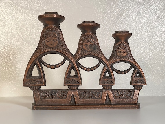 Iron Russian Matryoshka Candle Holder