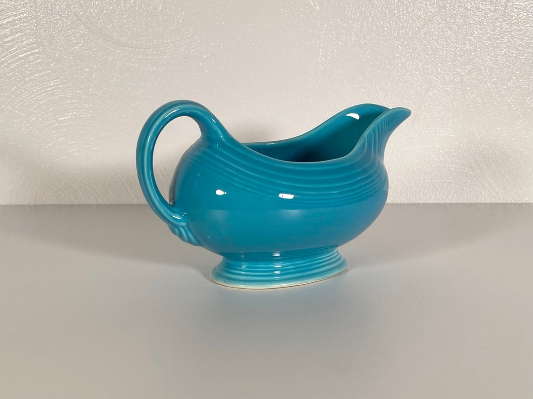 Fiestaware OLD Turquoise Gravy Boat Etsy