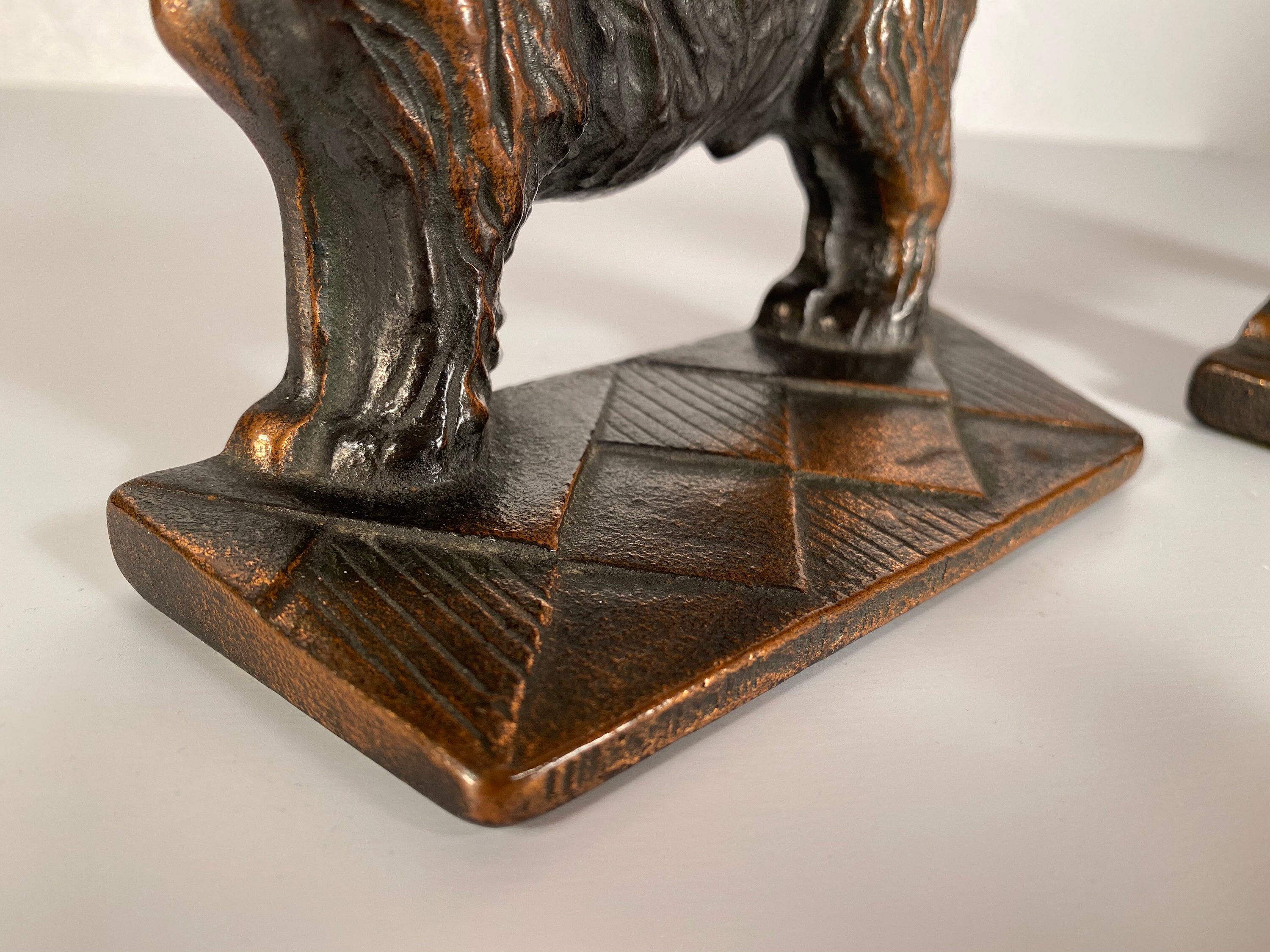 Verona Cast Iron Terrier Bookends Pair