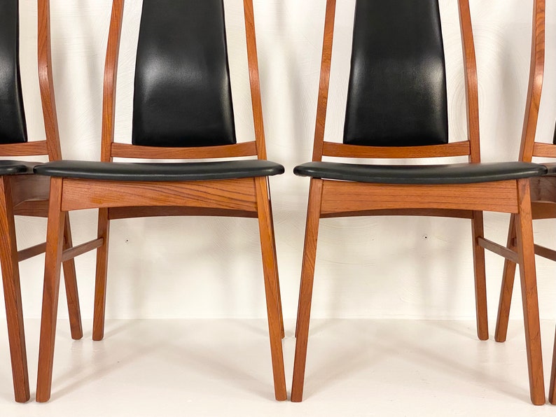 Set of 4 Teak Dining Chairs by Niels Koefoed, Circa 1960s Please ask for a shipping quote before you buy. image 4