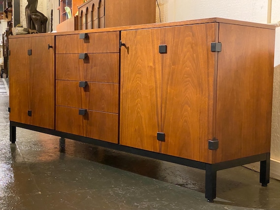 Walnut Credenza by Milo Baughman for Directional Industries INC., Circa 1960s - *Please ask for a shipping quote before you buy.