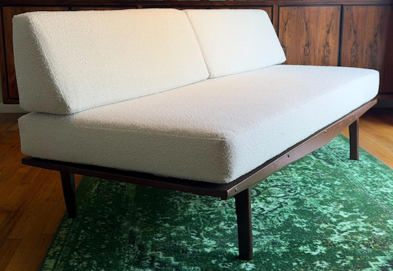 Mid Century Modern Newly Upholstered Daybed Sofa, Circa 1960s - *Please ask for a shipping quote before you buy.