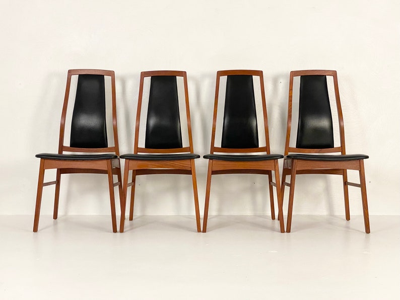 Set of 4 Teak Dining Chairs by Niels Koefoed, Circa 1960s Please ask for a shipping quote before you buy. image 2