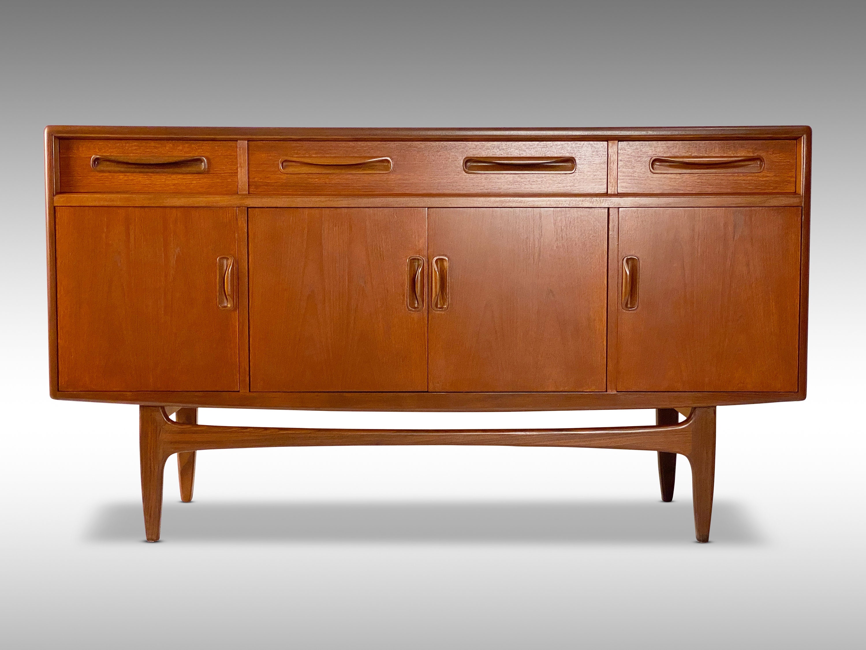 GPlan Fresco Teak Credenza, Circa 1960s *Please request a shipping