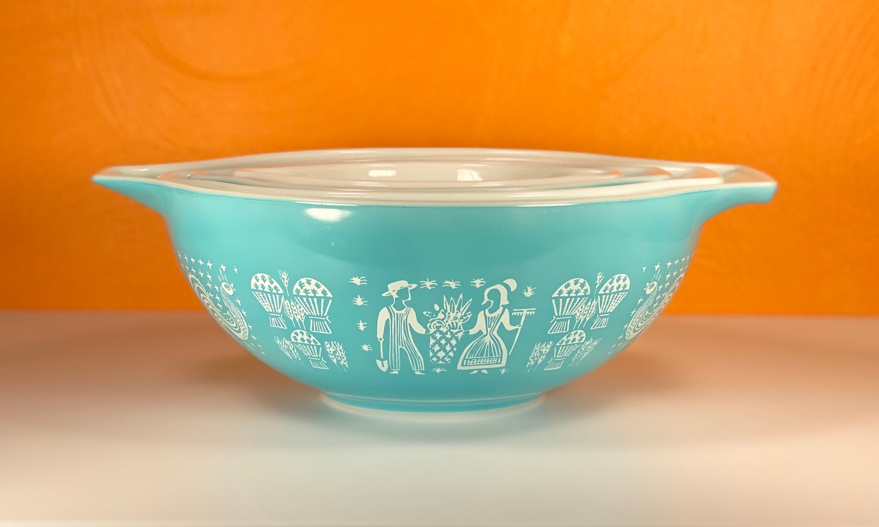 Pyrex Butterprint Complete Mixing Bowl Set
