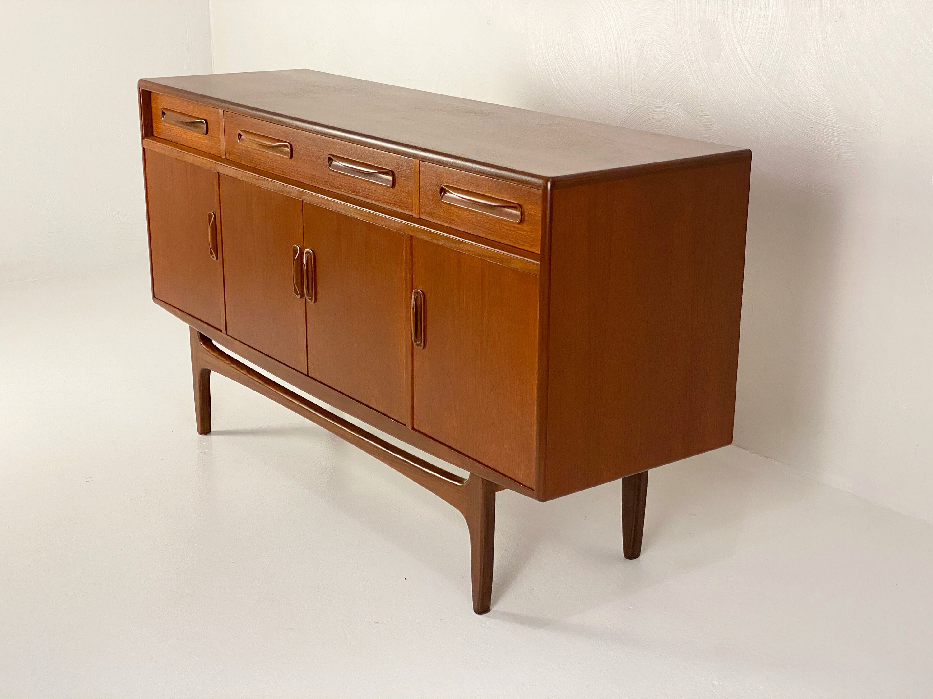 GPlan Fresco Teak Credenza, Circa 1960s *Please request a shipping