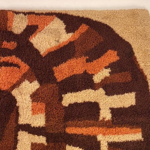 Scandinavian Rya Rug, Circa 1970s Please ask for a shipping quote before you buy. image 3