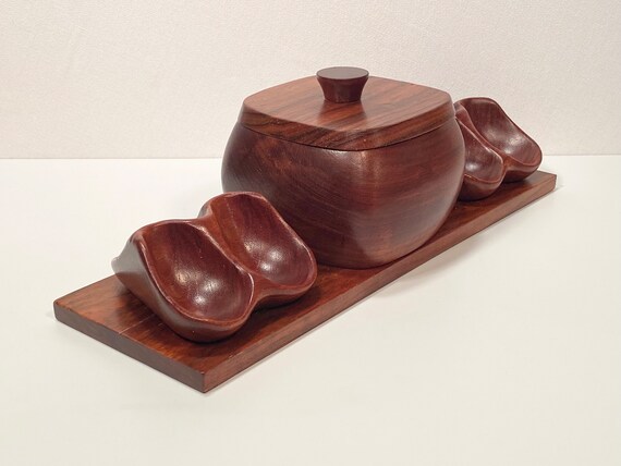 RO-EL Walnut Humidor & Pipe Holder