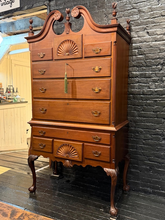 Philadelphia Chippendale Bonnet-Top Highboy - *Please ask for a shipping quote before you buy.