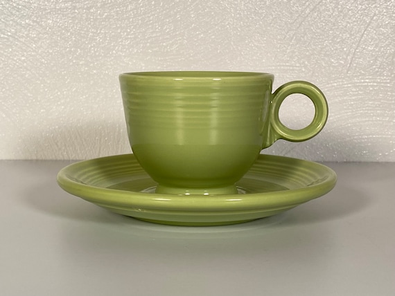 Fiestaware Chartreuse Cup and Saucer