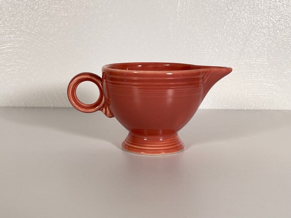 Fiestaware Rose Ring Handle Creamer