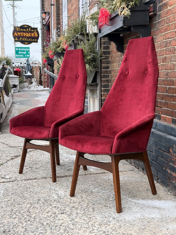 Adrian Pearsall Model 2051-C Armchairs (pair) by Craft Associates, C.1960s - *Please ask for a shipping quote before you buy.