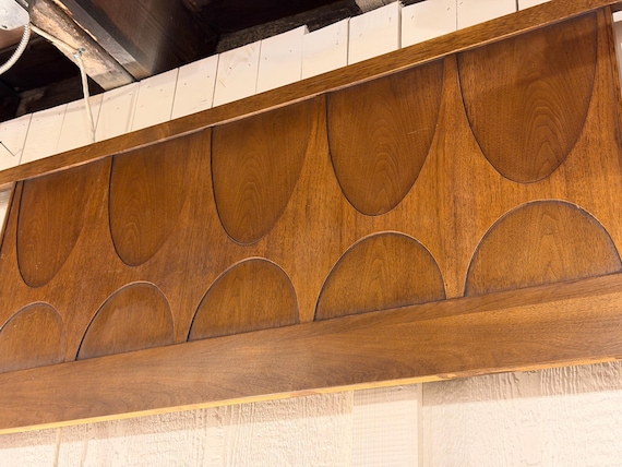Broyhill Brasilia Full Size Headboard, Circa 1960s - *Please ask for a shipping quote before you buy.