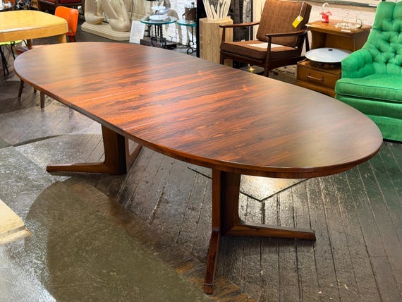 Danish Rosewood Extending Dining Table by Bernhard Pedersen & Son, C. 1960s - *Please ask for a shipping quote before you buy.