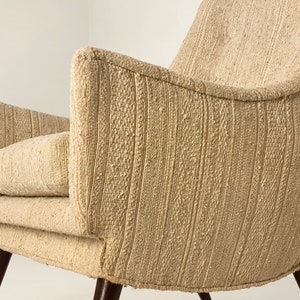 Upholstered Modern Lounge Chair, Circa 1960s Please ask for a shipping quote before you buy. image 5