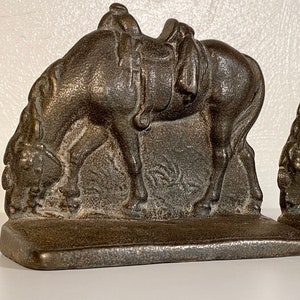 Antique Iron Horse Bookends image 4