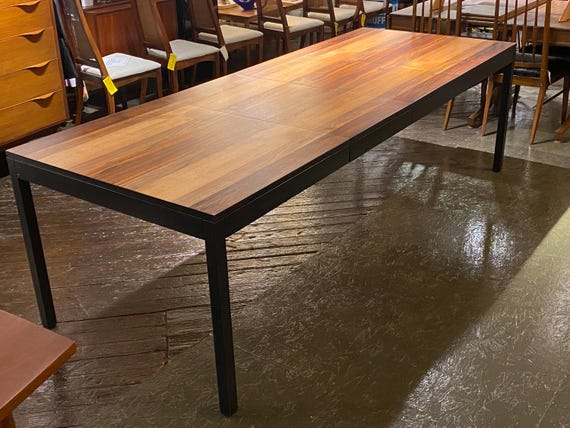 Tri-Wood Extending Dining Table by Milo Baughman for Directional, Circa 1960s - *Please ask for a shipping quote before you buy.