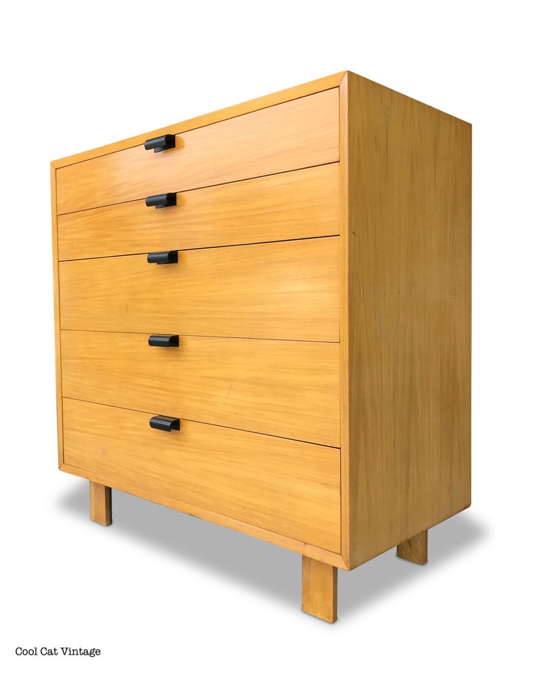 George Nelson For Herman Miller 5 Drawer Dresser Circa Etsy