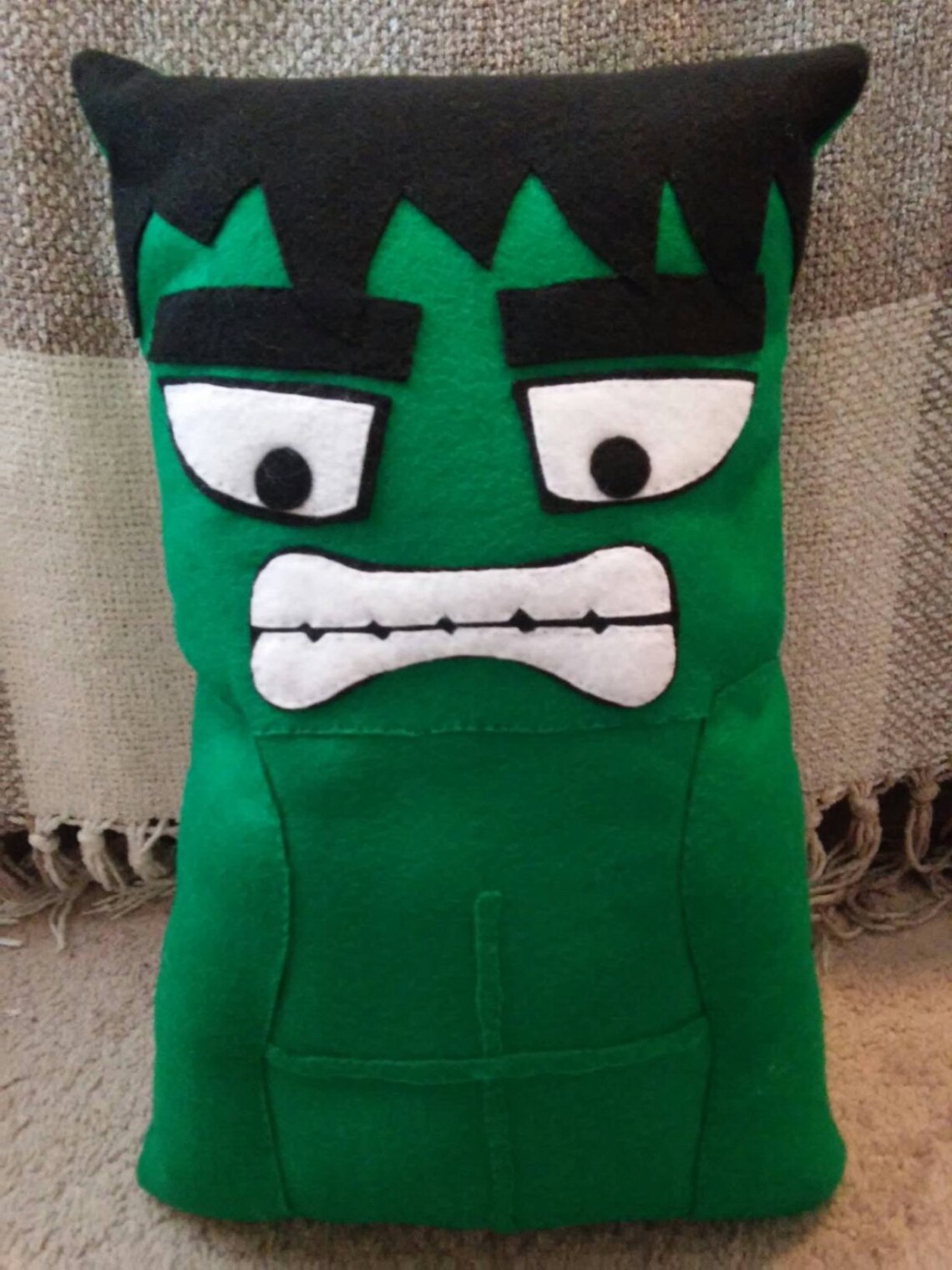 Hulk Pillow Etsy