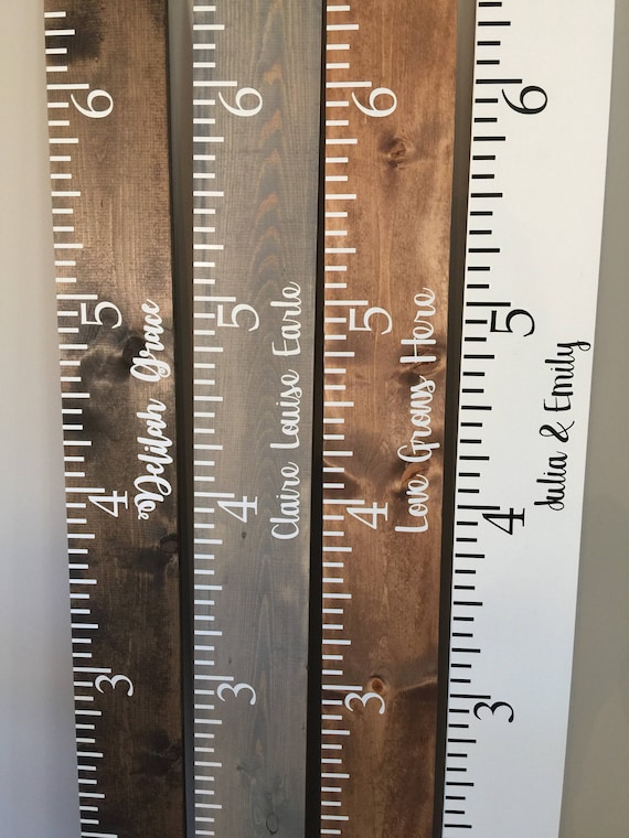 Wooden Measuring Stick Growth Chart