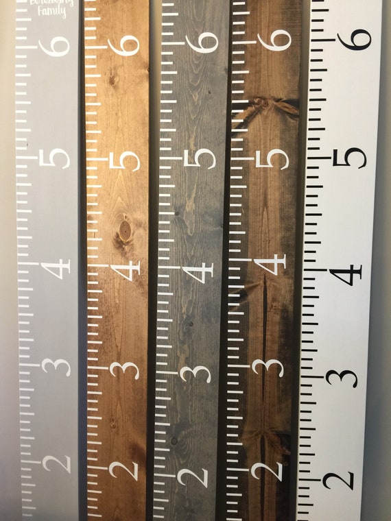 Wooden Measuring Stick Growth Chart