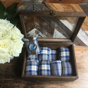 Sale - Glass Top - Watch Box - Watch Case - No Compartments - Watch Display - Wood - Maple - Cherry - Oak - Jewelry Box - Watch Organizer