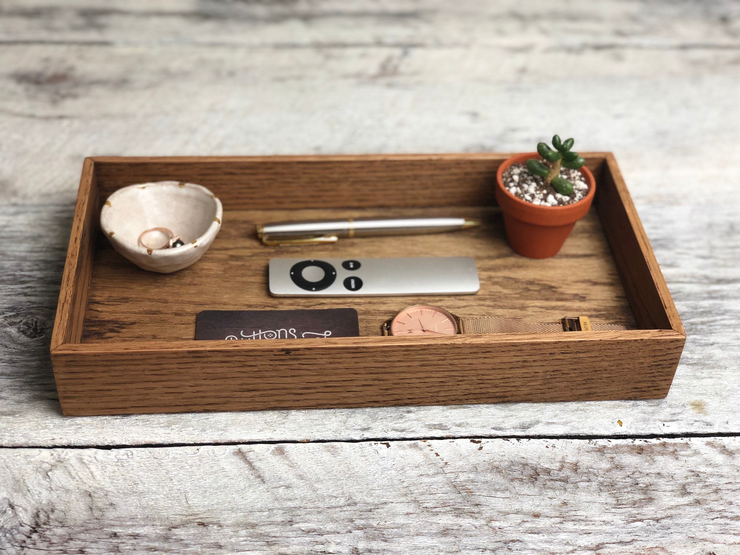 Hardwood Tray: Oak, Maple, Cherry - Vanity, Entryway Organizer - Etsy