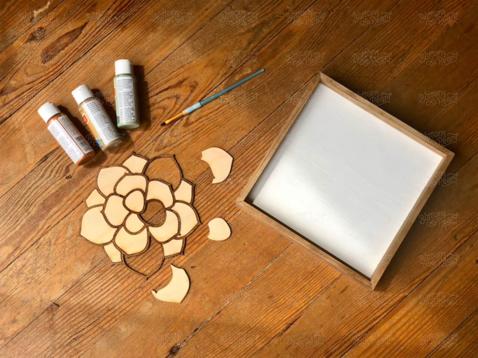 DIY Painting Kit DIY Wooden Plant Kit Adult Craft Kit Etsy