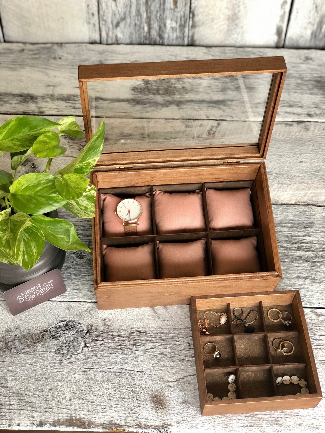 Womens Jewelry Box / Jewelry Box / Womens Watch Box / Jewelry Etsy