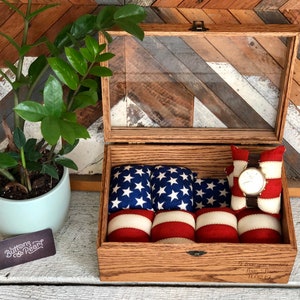 Sale - Glass Top - Watch Box - Watch Case - No Compartments - Watch Display - Wood - Maple - Cherry - Oak - Jewelry Box - Watch Organizer