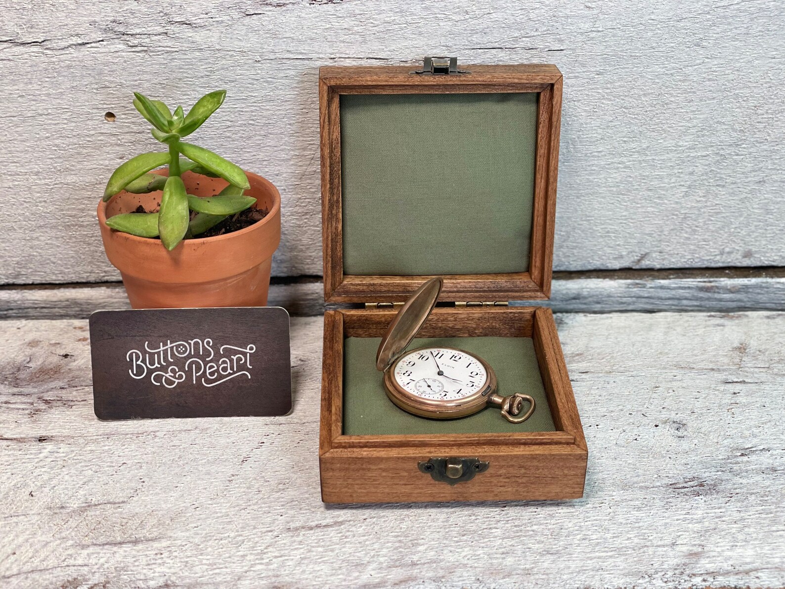Pocket Watch Box / Pocket Watch Case / Heirloom Box / Pocket Etsy