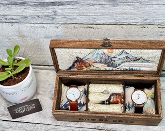 Personalized Watch & Ring Box: Heirloom Keepsake Display Case