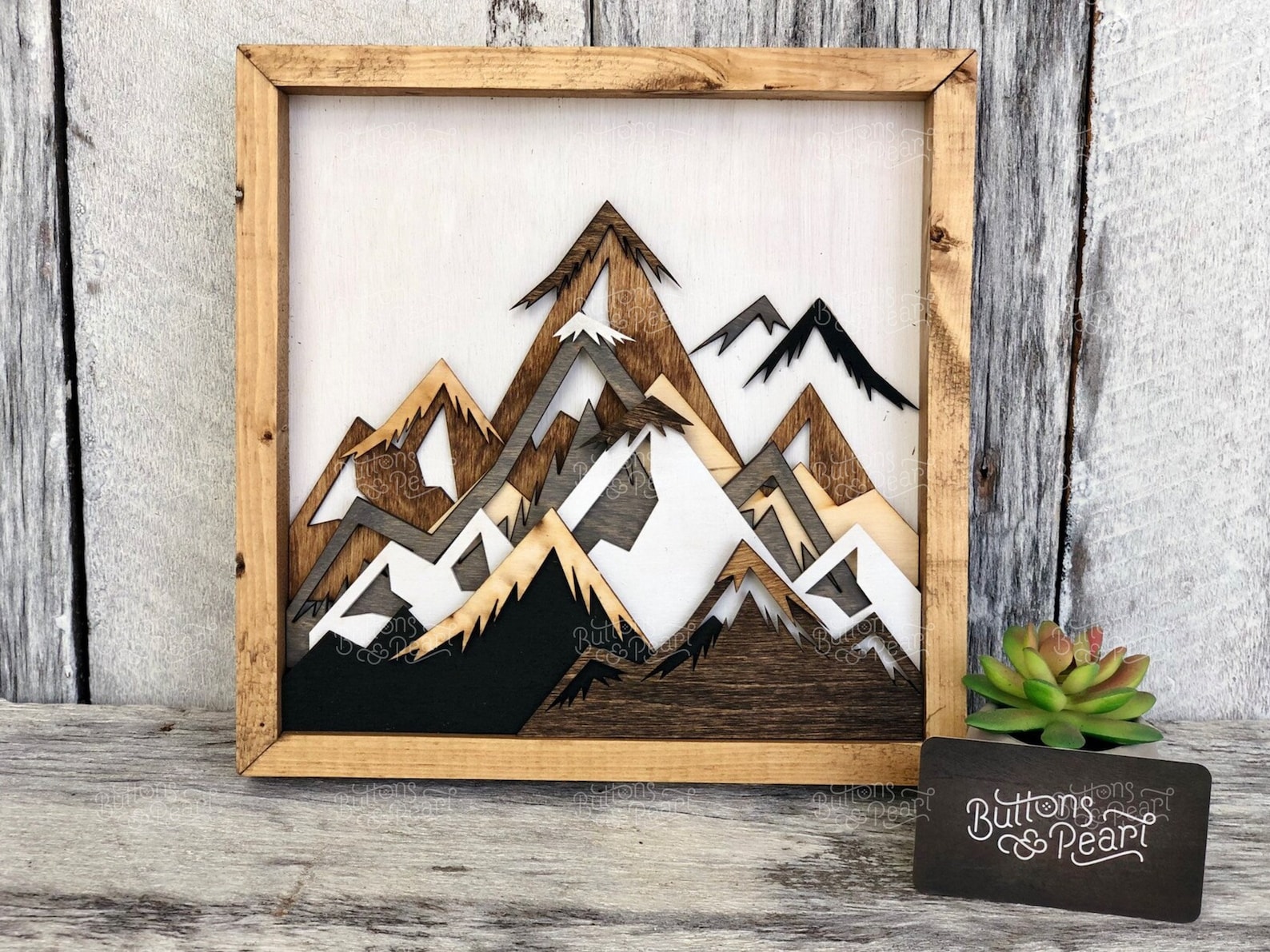 Mountain Wood Art Wood Art Reclaimed Wood Art Mountain Etsy