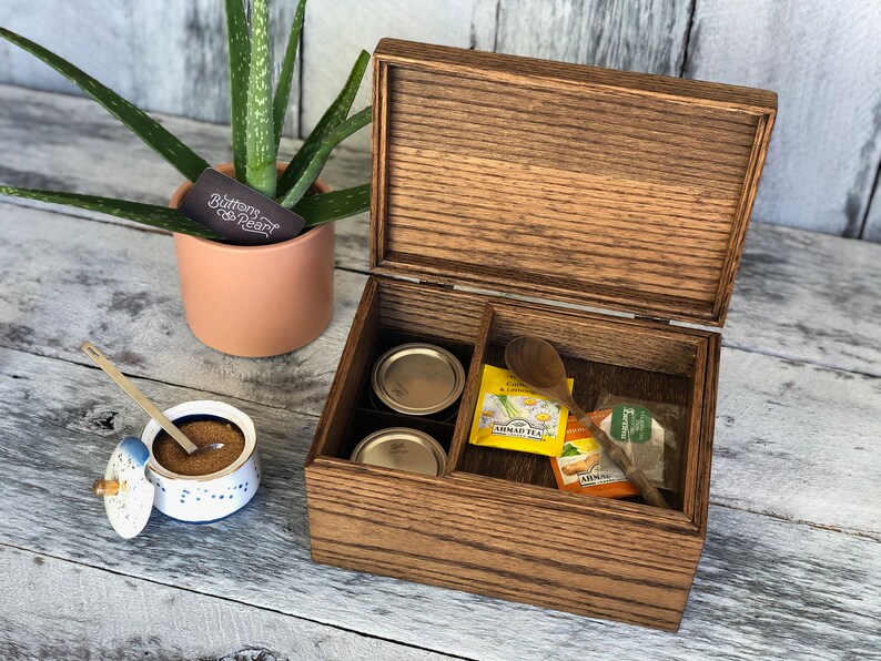 Tea Box / Tea Organizer / Tea Storage / Loose Leaf Tea / Gifts Etsy