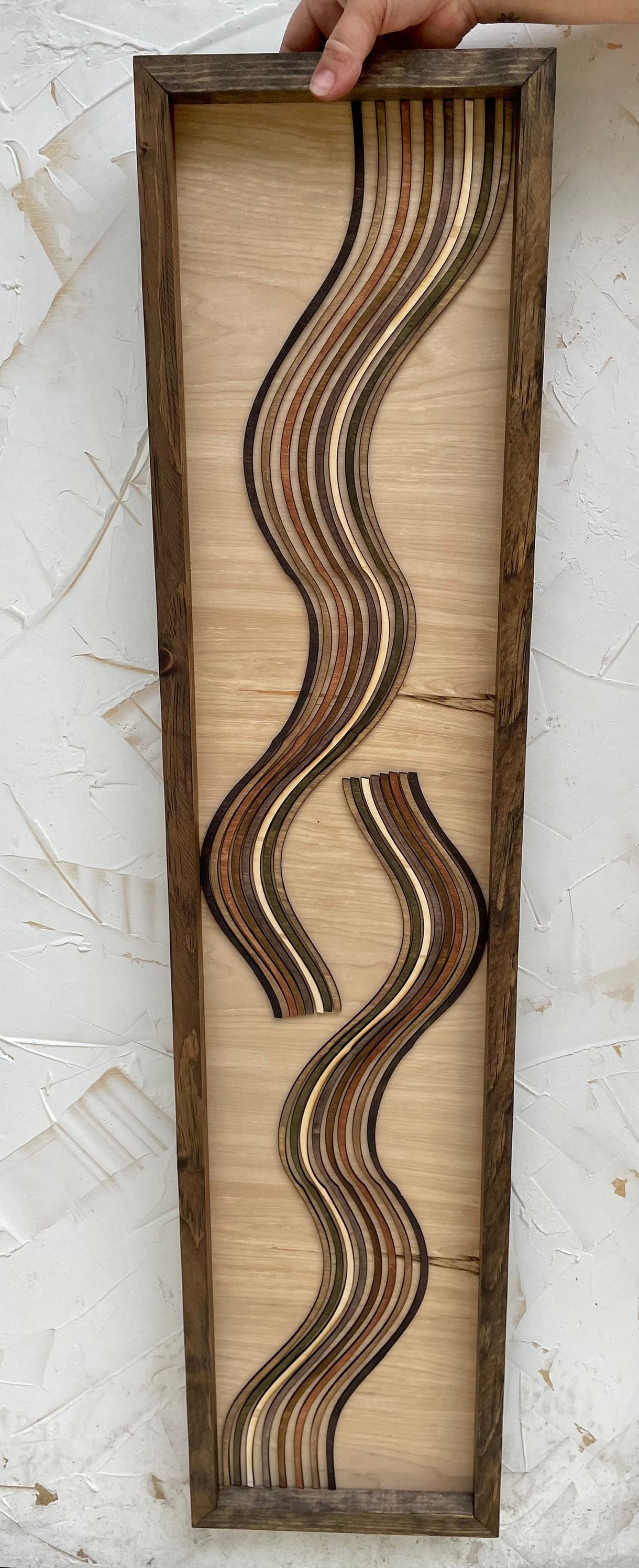 家具 Vintage 3D Wood  ART Amazon.com: RattanView 3 Pcs 3D Wood Wall Art 11.8'' x 11.8