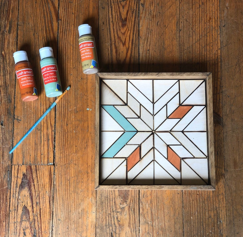 DIY Craft Kit / Adult Craft Kit / Reclaimed Wood Art / Quilt Etsy