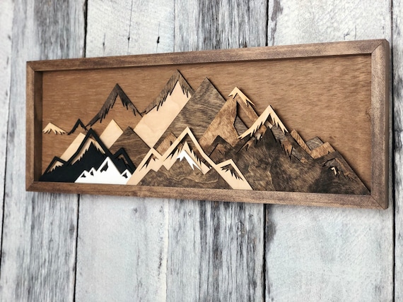 Mountain Wood Art