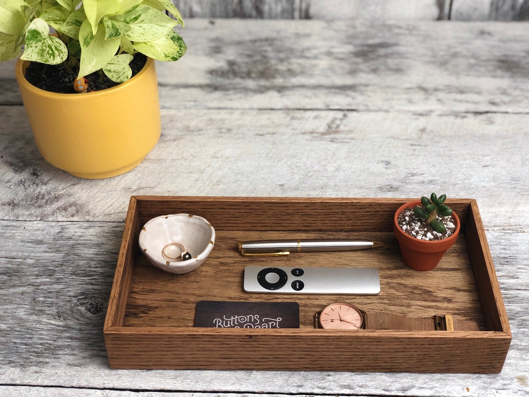 Hardwood Tray: Oak, Maple, Cherry - Vanity, Entryway Organizer - Etsy