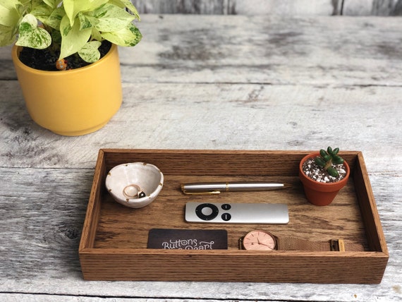 Coffee table remote tray deals