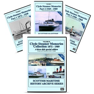 DVD Clyde Steamer Memories Collection 1872 - 1989 A Three Disk Special Edition Scottish Clyde ships liners steamships