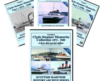 DVD Clyde Steamer Memories Collection 1872 - 1989 A Three Disk Special Edition Scottish Clyde ships liners steamships