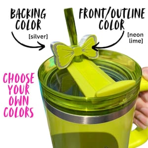 Bow (2 color) Straw Topper | 30/40oz Stanley ONLY