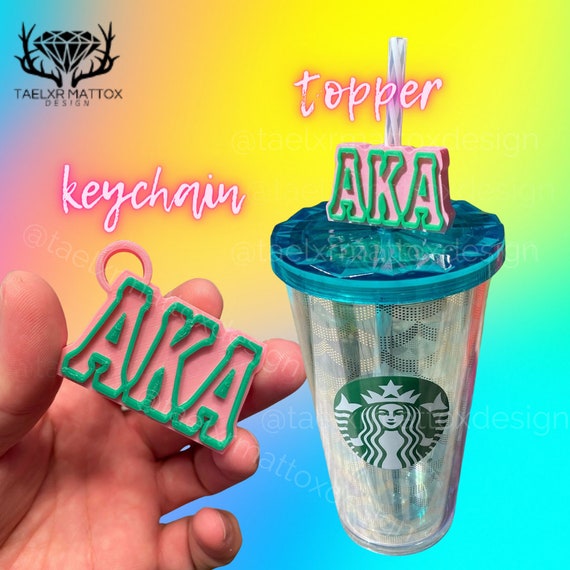  Custom Straw Topper 3D Print Personalized Name Straw