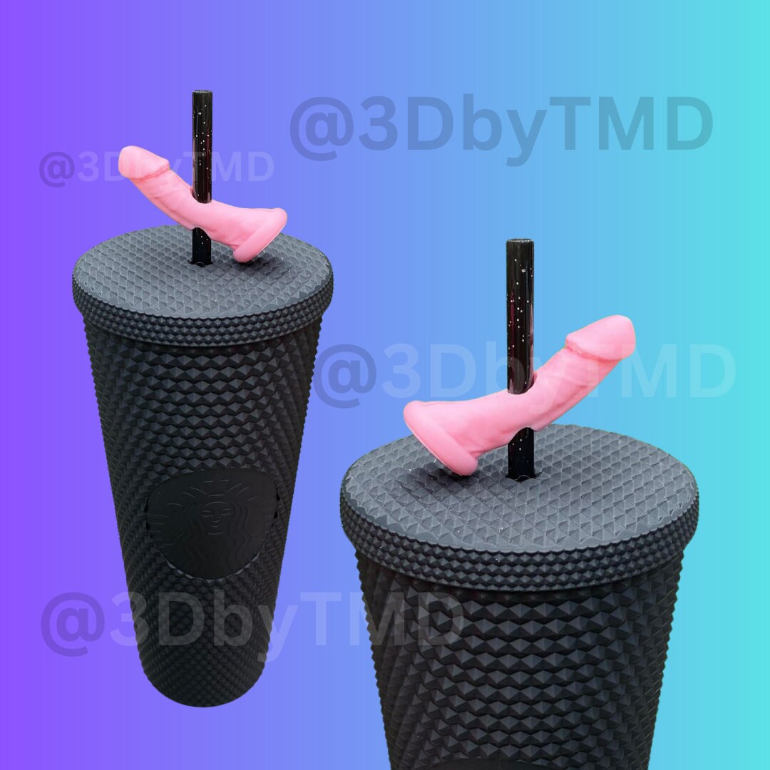 Happy Wiener Straw Topper Straw Buddy Straw Charm Straw Etsy