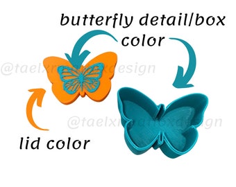Butterfly Jewelry/Trinket/Gadget Etc Box | 3D Printed | Choose Your Own Colors