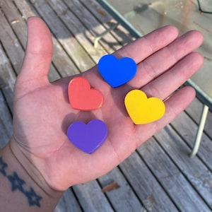 Heart (small) Straw Toppers | 3D Printed for 8.5mm standard straws AND Stanley 20/30/40oz!