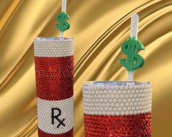 Dollar Sign, Money Sign Straw Topper | 3D Printed for 8.5mm STANDARD straws only - NOT for Stanley!